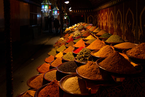 Pot en verre à 2 mèches du marché marocain